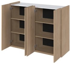 Lenart - Komoda Easy EA-02 - skandi hrast/visoki bijeli sjaj