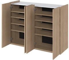 Lenart - Komoda Easy EA-02 - skandi hrast/visoki bijeli sjaj