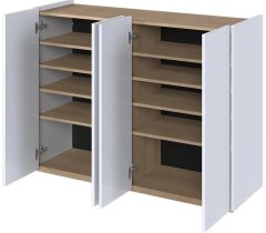 Lenart - Komoda Easy EA-02 - bijeli siaj/skandi hrast