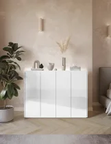 Lenart - Komoda Easy EA-02 - bijeli siaj/skandi hrast