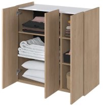 Lenart - Komoda Easy EA-03 - skandi hrast/visoki bijeli sjaj