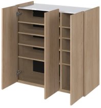Lenart - Komoda Easy EA-03 - skandi hrast/visoki bijeli sjaj