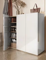 Lenart - Komoda Easy EA-03 - bijeli sjaj/skandi hrast