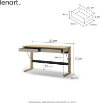 Lenart - Radni stol Ollie OL-06