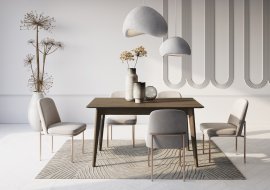 Blagovaonski stol na razvlačenje Plot PT-03 - temni hrast 