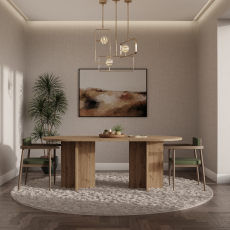 Blagovaonski stol Loen 90x204 cm - artisan hrast