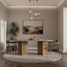 Blagovaonski stol Loen 90x204 cm - cremona hrast