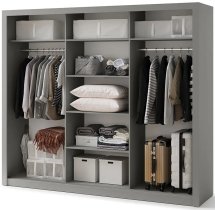 Lenart - Garderobni ormar Idea ID-01 - siva