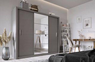 Lenart - Garderobni ormar Idea ID-01 - siva