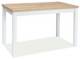 Signal - Blagovaonski stol 100 cm - zlatni hrast/bijela mat