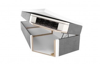 Kutne garniture PKMebel - Boxspring krevet 58 standardni s gumbima