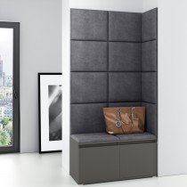 PKMebel - Set za predsoblje Emi 2 -  sivi (graphite)