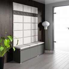 Set za predsoblje Emi 6 - sivi (graphite)