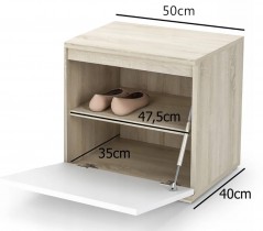 PKMebel - Set za predsoblje Emi 6 - sivi (graphite)
