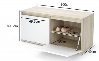 PKMebel - Set za predsoblje Emi 6 - sivi (graphite)