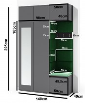 PKMebel - Set za predsoblje Emi 18 - bijeli
