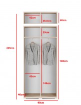 PKMebel - Set za predsoblje Emi 18 - bijeli