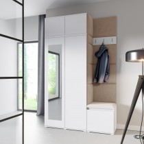PKMebel - Set za predsoblje Emi 20 - bijeli