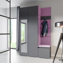 PKMebel - Set za predsoblje Emi 20 - sivi (graphite)