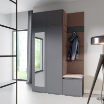 PKMebel - Set za predsoblje Emi 20 - sivi (graphite)
