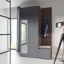 PKMebel - Set za predsoblje Emi 20 - sivi (graphite)
