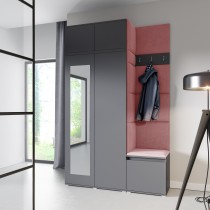PKMebel - Set za predsoblje Emi 20 - sivi (graphite)