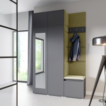 PKMebel - Set za predsoblje Emi 20 - sivi (graphite)