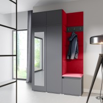 PKMebel - Set za predsoblje Emi 20 - sivi (graphite)