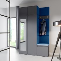PKMebel - Set za predsoblje Emi 20 - sivi (graphite)