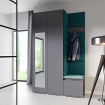 PKMebel - Set za predsoblje Emi 20 - sivi (graphite)