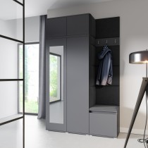 PKMebel - Set za predsoblje Emi 20 - sivi (graphite)