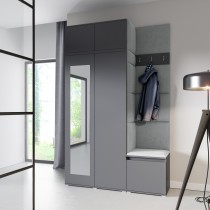 PKMebel - Set za predsoblje Emi 20 - sivi (graphite)