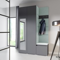 PKMebel - Set za predsoblje Emi 20 - sivi (graphite)