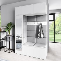 PKMebel - Set za predsoblje Emi 21 - bijeli