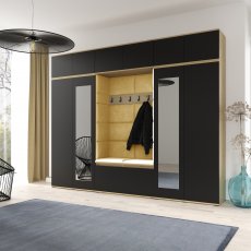 Set za predsoblje Emi 17 - artisan hrast/crna