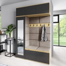 PKMebel - Set za predsoblje Emi 21 - artisan hrast/crna