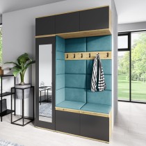 PKMebel - Set za predsoblje Emi 21 - artisan hrast/crna