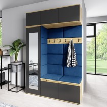 PKMebel - Set za predsoblje Emi 21 - artisan hrast/crna