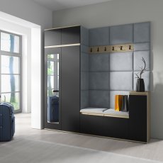 Set za predsoblje Emi 26 - artisan hrast/crna