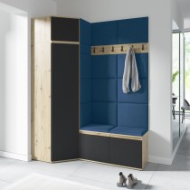 PKMebel - Set za predsoblje Emi 37 - artisan hrast/crna