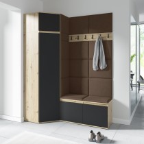 PKMebel - Set za predsoblje Emi 37 - artisan hrast/crna