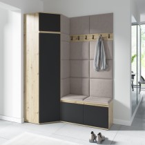 PKMebel - Set za predsoblje Emi 37 - artisan hrast/crna