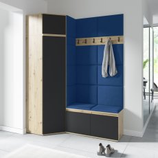 Set za predsoblje Emi 37 - artisan hrast/crna