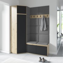 PKMebel - Set za predsoblje Emi 37 - artisan hrast/crna