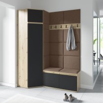 PKMebel - Set za predsoblje Emi 38 - artisan hrast/crna