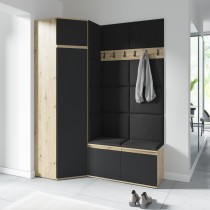 PKMebel - Set za predsoblje Emi 38 - artisan hrast/crna