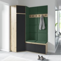 PKMebel - Set za predsoblje Emi 38 - artisan hrast/crna