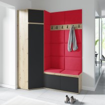 PKMebel - Set za predsoblje Emi 38 - artisan hrast/crna
