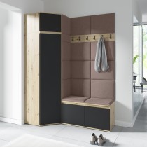 PKMebel - Set za predsoblje Emi 38 - artisan hrast/crna