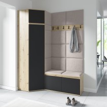 PKMebel - Set za predsoblje Emi 38 - artisan hrast/crna